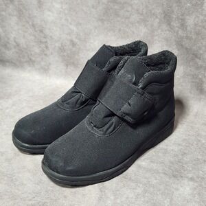 Toe Warmers Black Ankle Boots Canada T99849 Fleece Lined Rain/Winter Boots 8W‎